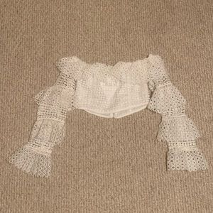 Long sleeve crop top